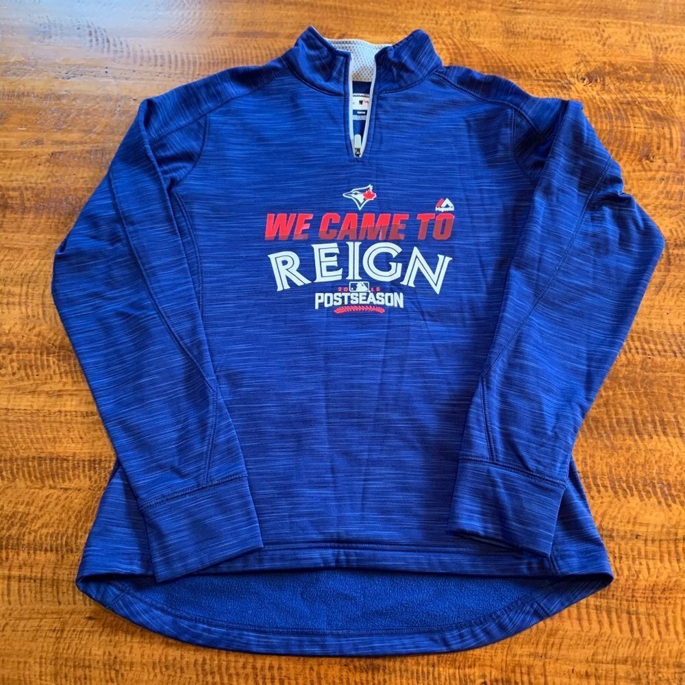 NWOT⛱️Majestic - Blue Toronto Blue Jays Thermabase Pullover - M